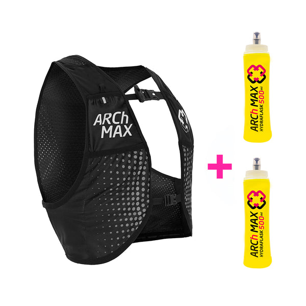 HV-6 Black Unisex + 2 Hydraflask 500ml