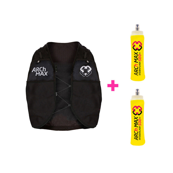 HV-6 Negro Unisex + 2 Hydraflask de 500ml