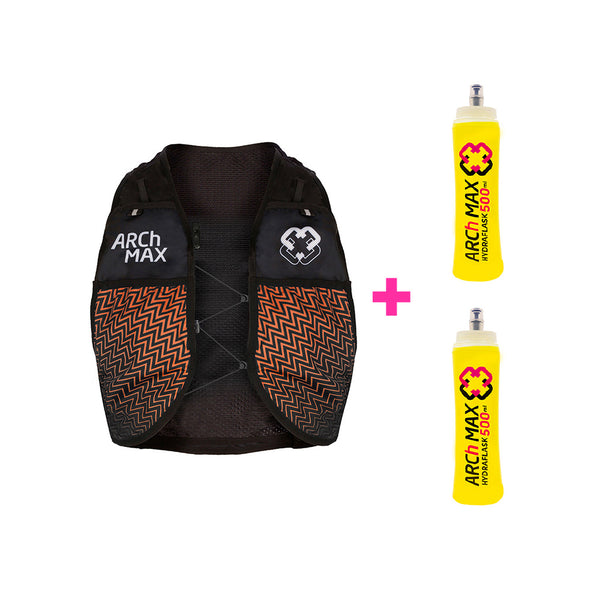 HV-6 Naranja Unisex + 2 Hydraflask de 500ml