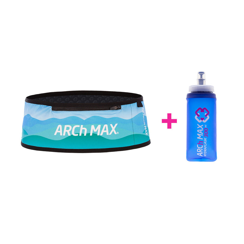 Belt Pro Plus Zip Azul + 1 Hydraflask de 300ml